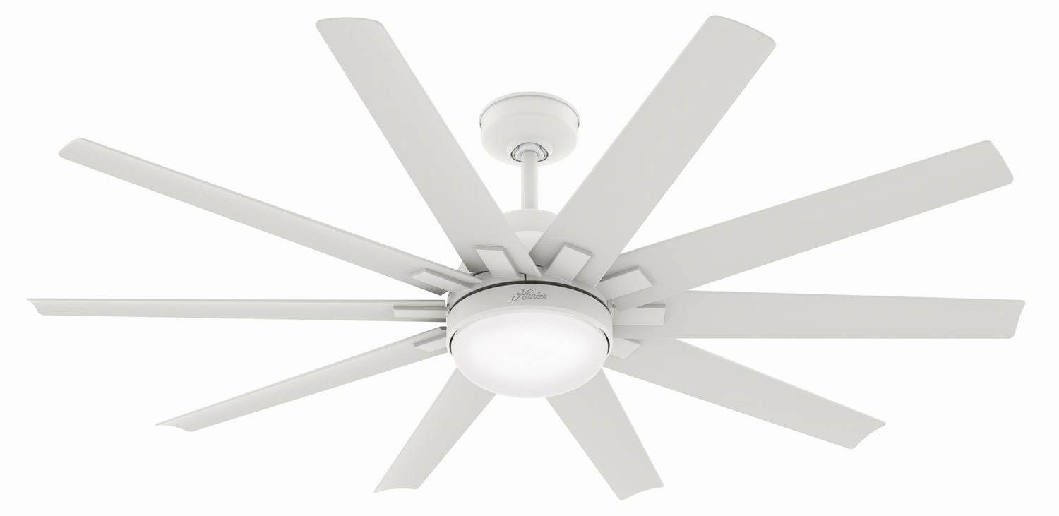 Hunter Fan Overton Outdoor DC Ceiling Fan with 18W LED and Wall Control
