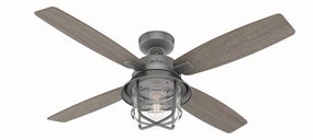 Hunter Fan Port Royale 52" Indoor/Outdoor Ceiling Fan with 7W LED and Remote outdoor fans store with multiple collections