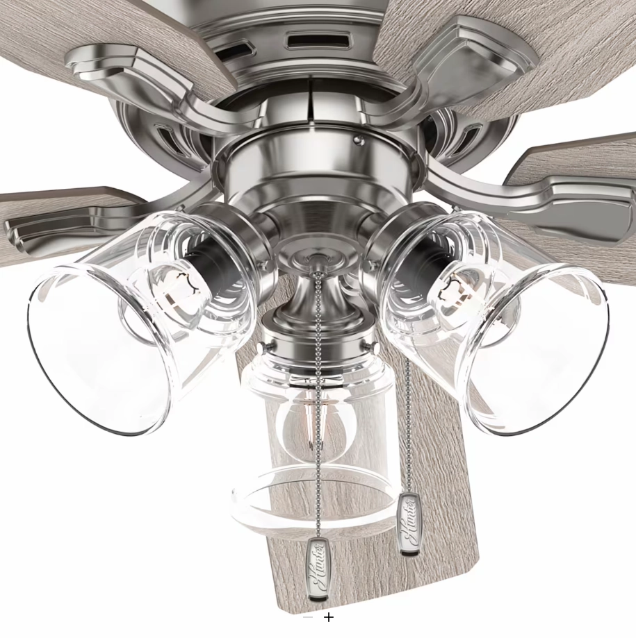 Hunter Fan Rosner 52" Indoor Pull Chain Ceiling Fan with 14W LED