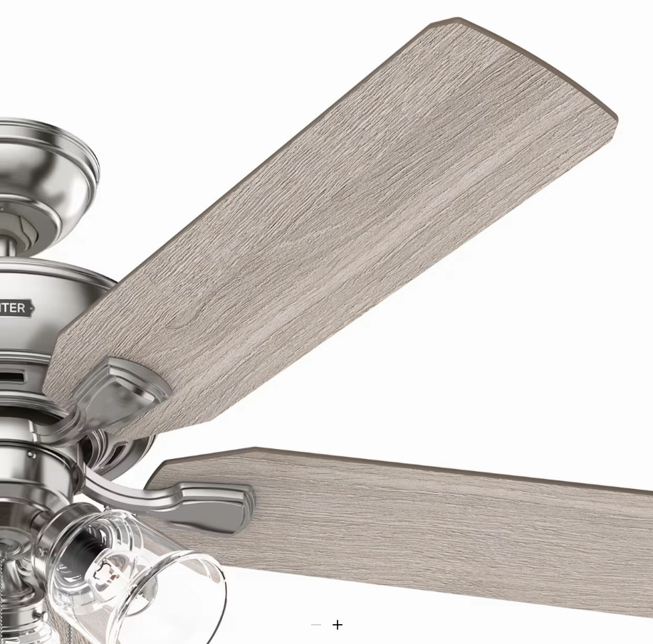 Hunter Fan Rosner 52" Indoor Pull Chain Ceiling Fan with 14W LED