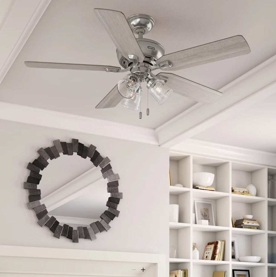 Hunter Fan Rosner 52" Indoor Pull Chain Ceiling Fan with 14W LED