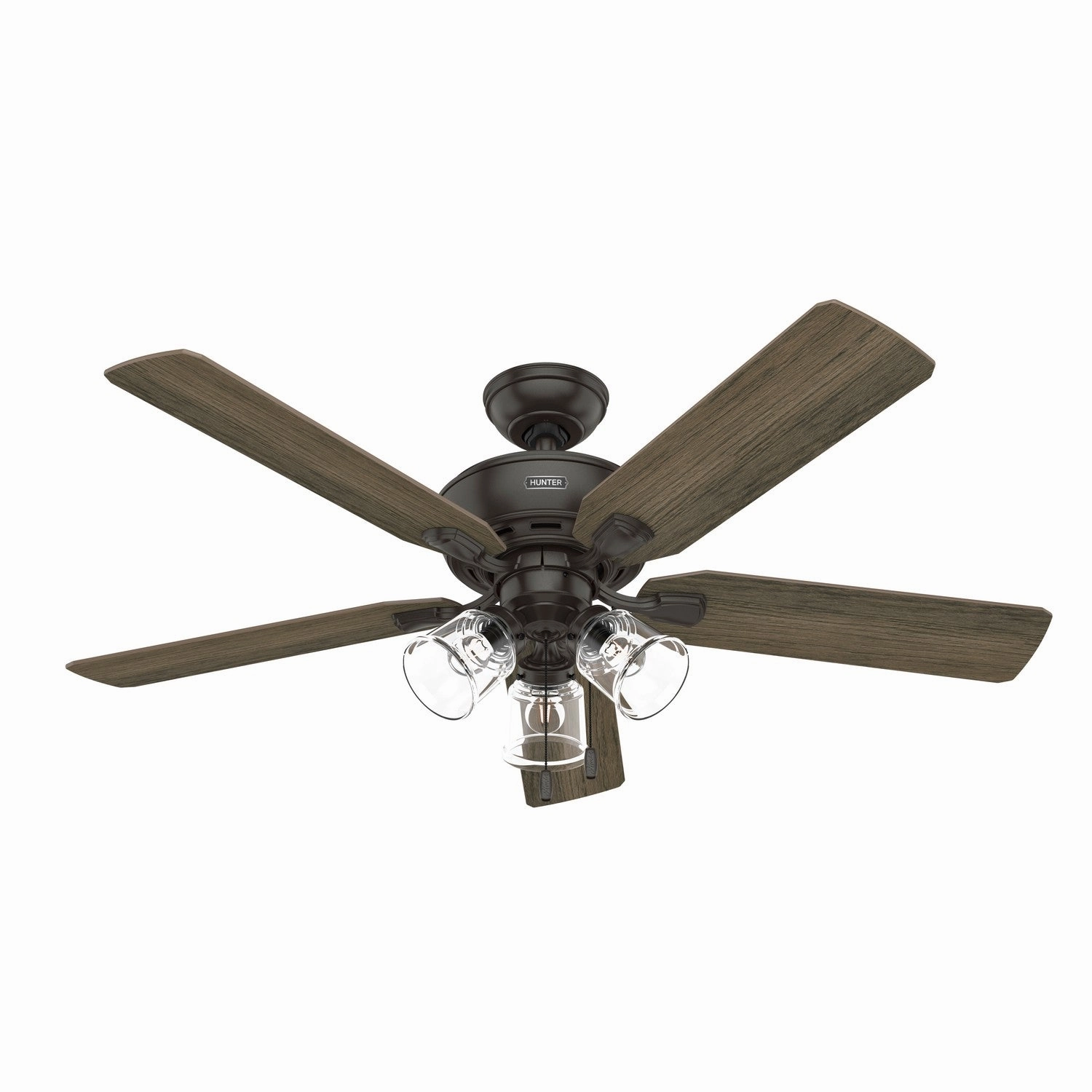 Hunter Fan Rosner 52" Indoor Pull Chain Ceiling Fan with 14W LED