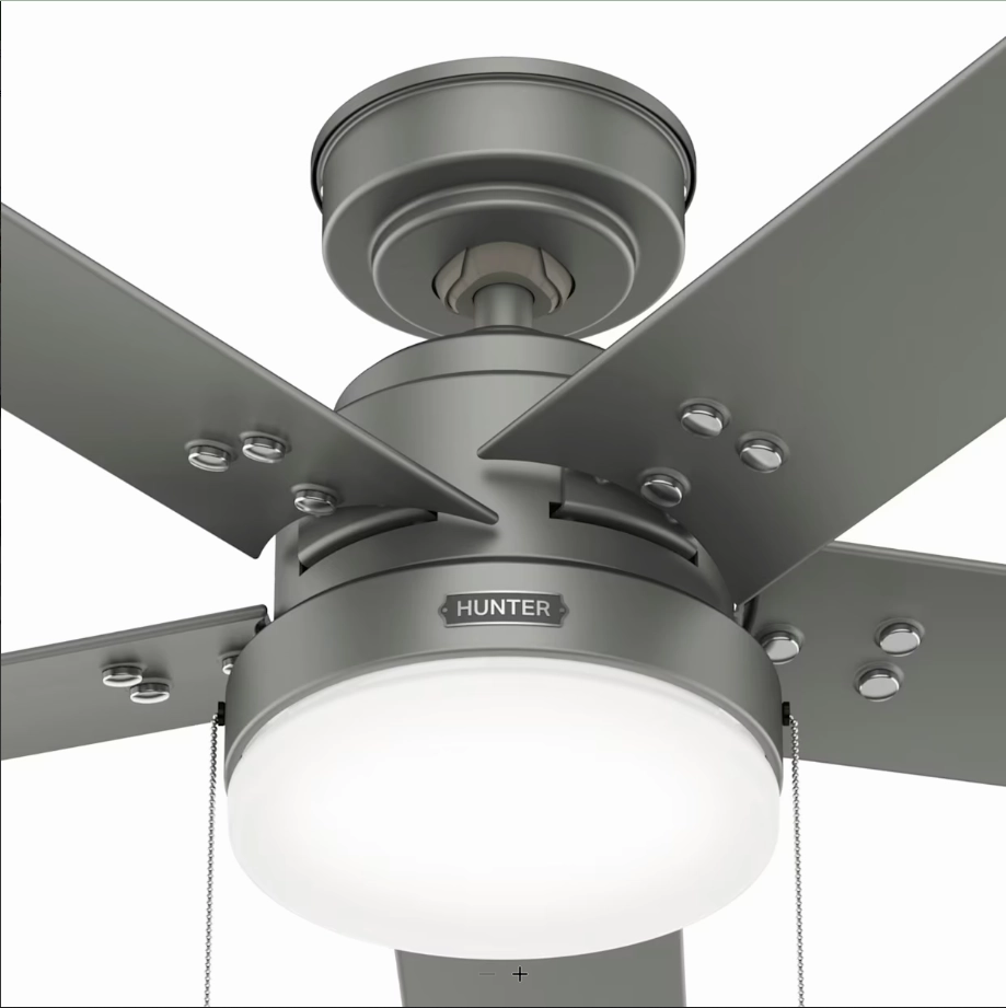 Hunter Fan Sea Point 52" Outdoor Pull Chain Ceiling Fan with 14W LED