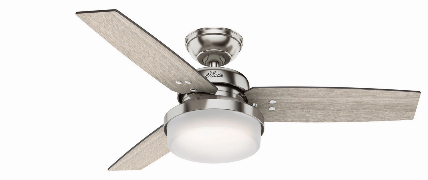 Hunter Fan Sentinel 44" Indoor Ceiling Fan with 19.6W LED and Remote Modern ceiling fan for home cooling