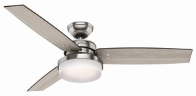 Hunter Fan Sentinel 52" Indoor Ceiling Fan with 18W LED Remote adjustable indoor fans for cool airflow