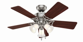 Hunter Fan Southern Breeze 42" Indoor Classic Pull Chain Ceiling Fan with 19.5W LED Modern ceiling fan for home cooling