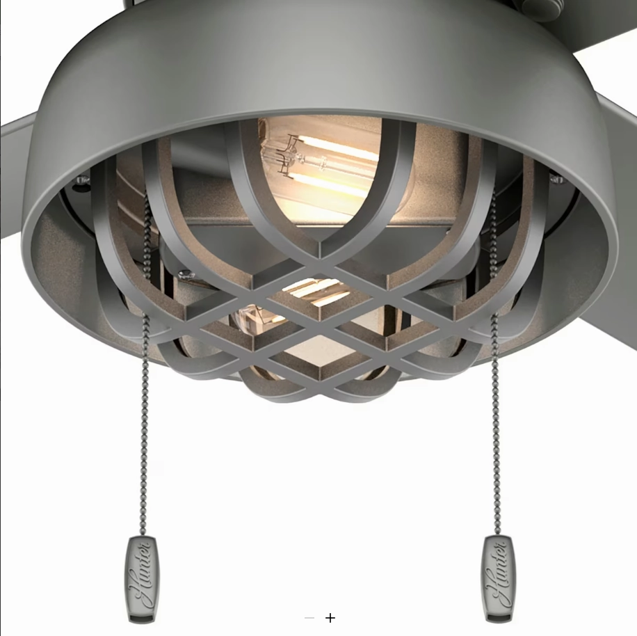 Hunter Fan Spring Mill 52" Outdoor Pull Chain Ceiling Fan with 7W LED