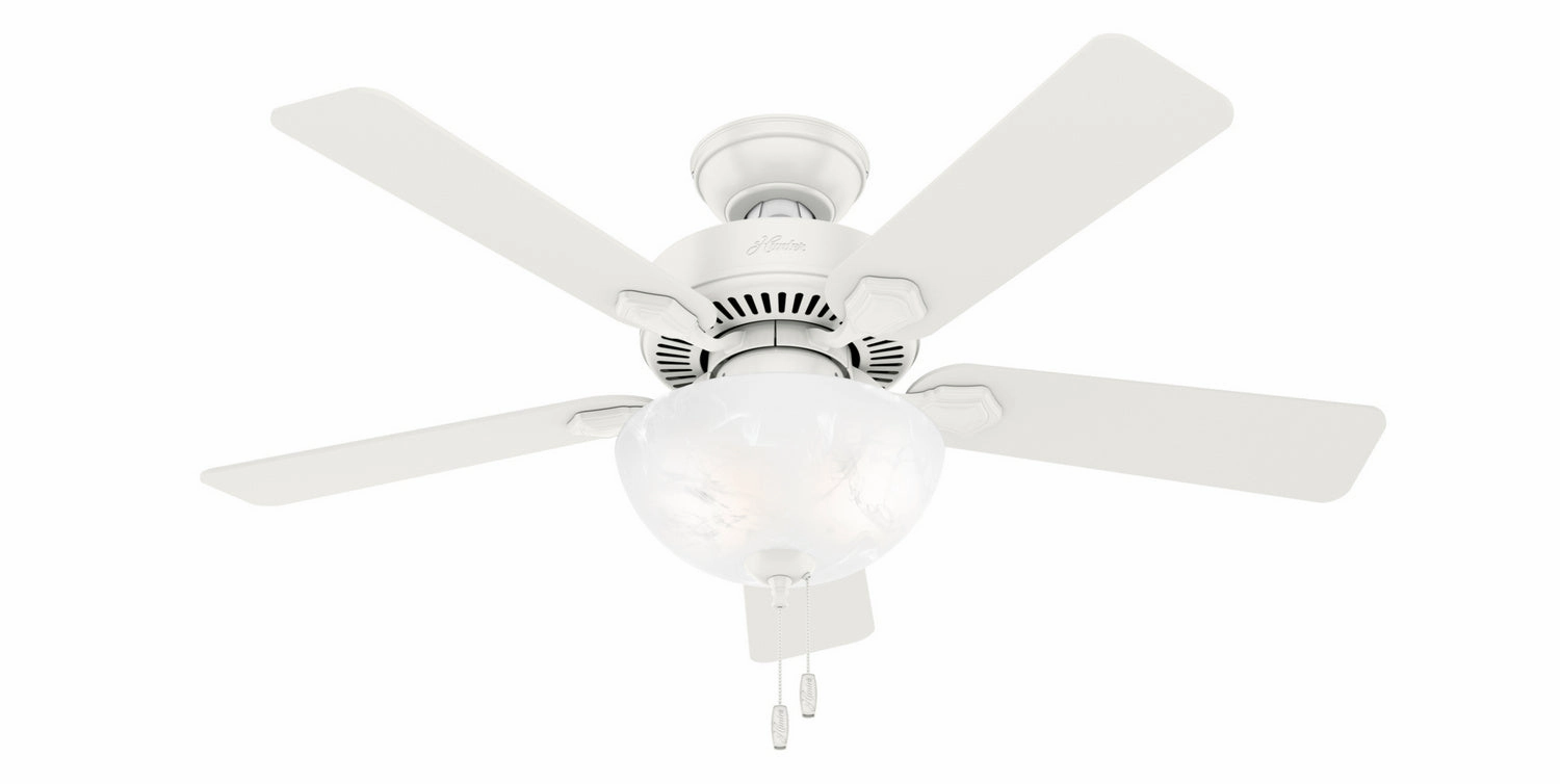 Hunter Fan Swanson 44" Indoor Pull Chain Ceiling Fan with 19.5W LED Bowl Modern ceiling fan for home cooling