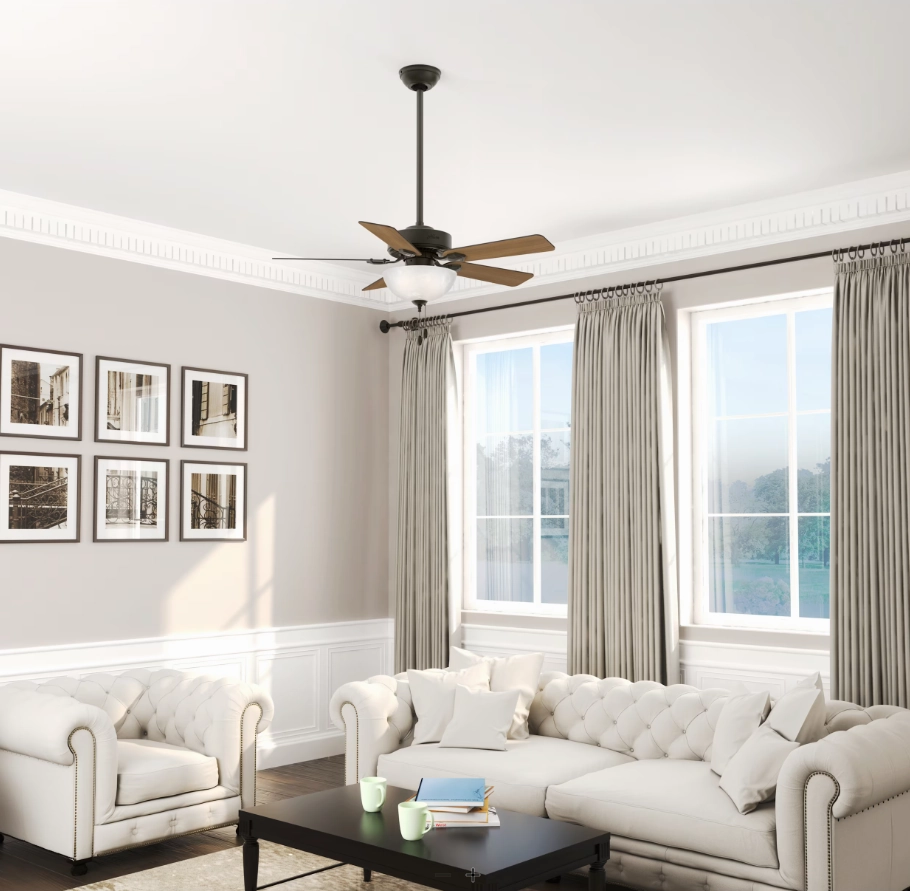 Hunter Fan Swanson 44" Indoor Pull Chain Ceiling Fan with 19.5W LED Bowl