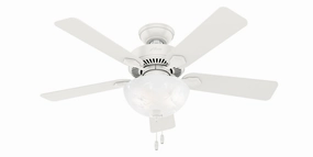 Hunter Fan Swanson 44" Indoor Pull Chain Ceiling Fan with 19.5W LED Bowl Modern ceiling fan for home cooling