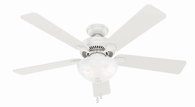 Hunter Fan Swanson 52" Indoor Pull Chain Ceiling Fan with 19.5W LED Modern ceiling fan for home cooling