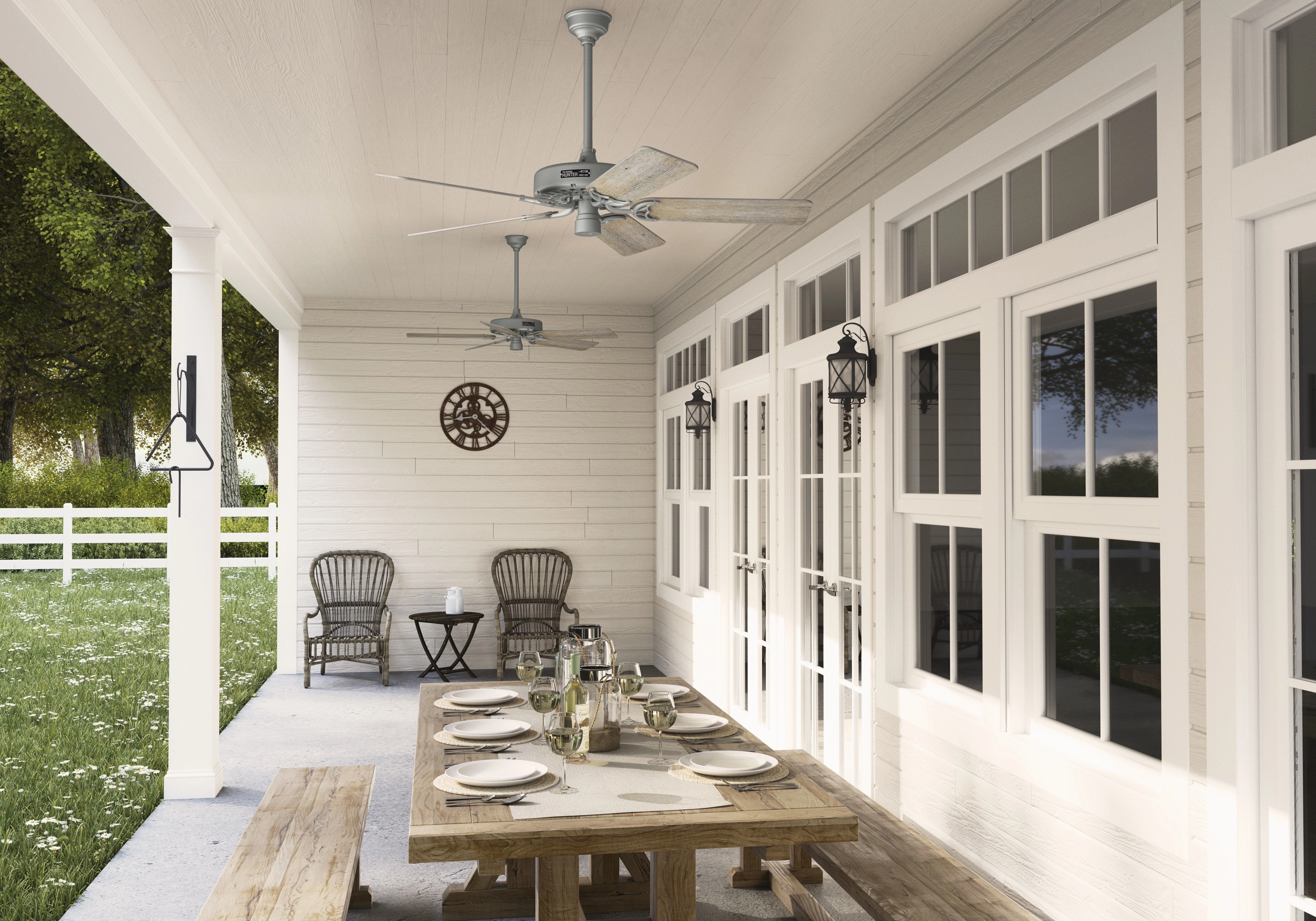 Hunter Original 52"Ceiling Fan Matte Silver