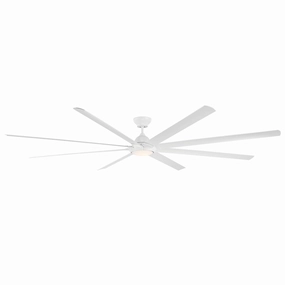 Hydra 120"Ceiling Fan Matte White weatherproof fans for outdoor environments