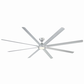 Hydra 120"Ceiling Fan Titanium Silver weatherproof fans for outdoor environments