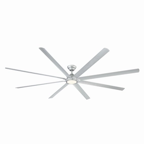 Hydra 120"Ceiling Fan Titanium Silver weatherproof fans for outdoor environments