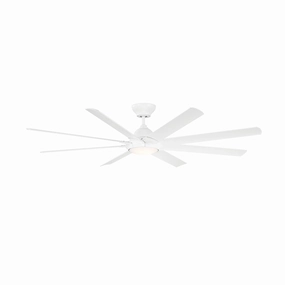 Hydra 80"Ceiling Fan Matte White quiet electric fans for home use