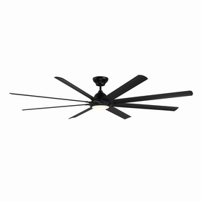 Hydra 96"Ceiling Fan Matte Black low-noise fans for peaceful environments