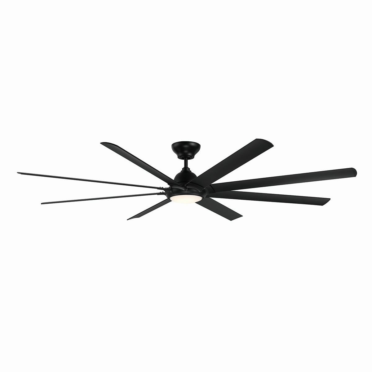 Hydra 96"Ceiling Fan Matte Black low-noise fans for peaceful environments