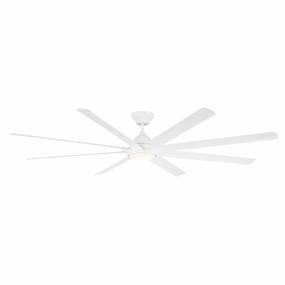 Hydra 96"Ceiling Fan Matte White weatherproof fans for outdoor environments