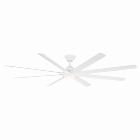 Hydra 96"Ceiling Fan Matte White weatherproof fans for outdoor environments
