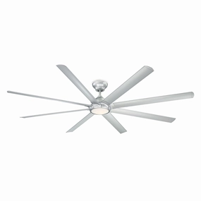Hydra 96"Ceiling Fan Titanium Silver weatherproof fans for outdoor environments