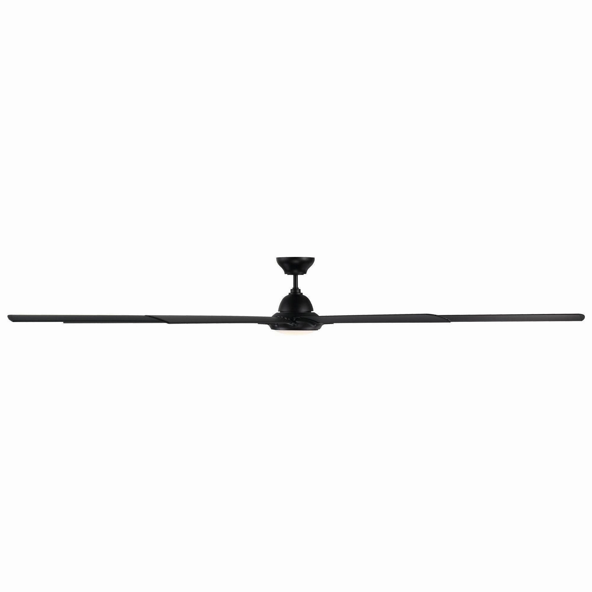Hydra Indoor/Outdoor 8-Blade 120" Smart Ceiling Fan with LED Light Kit