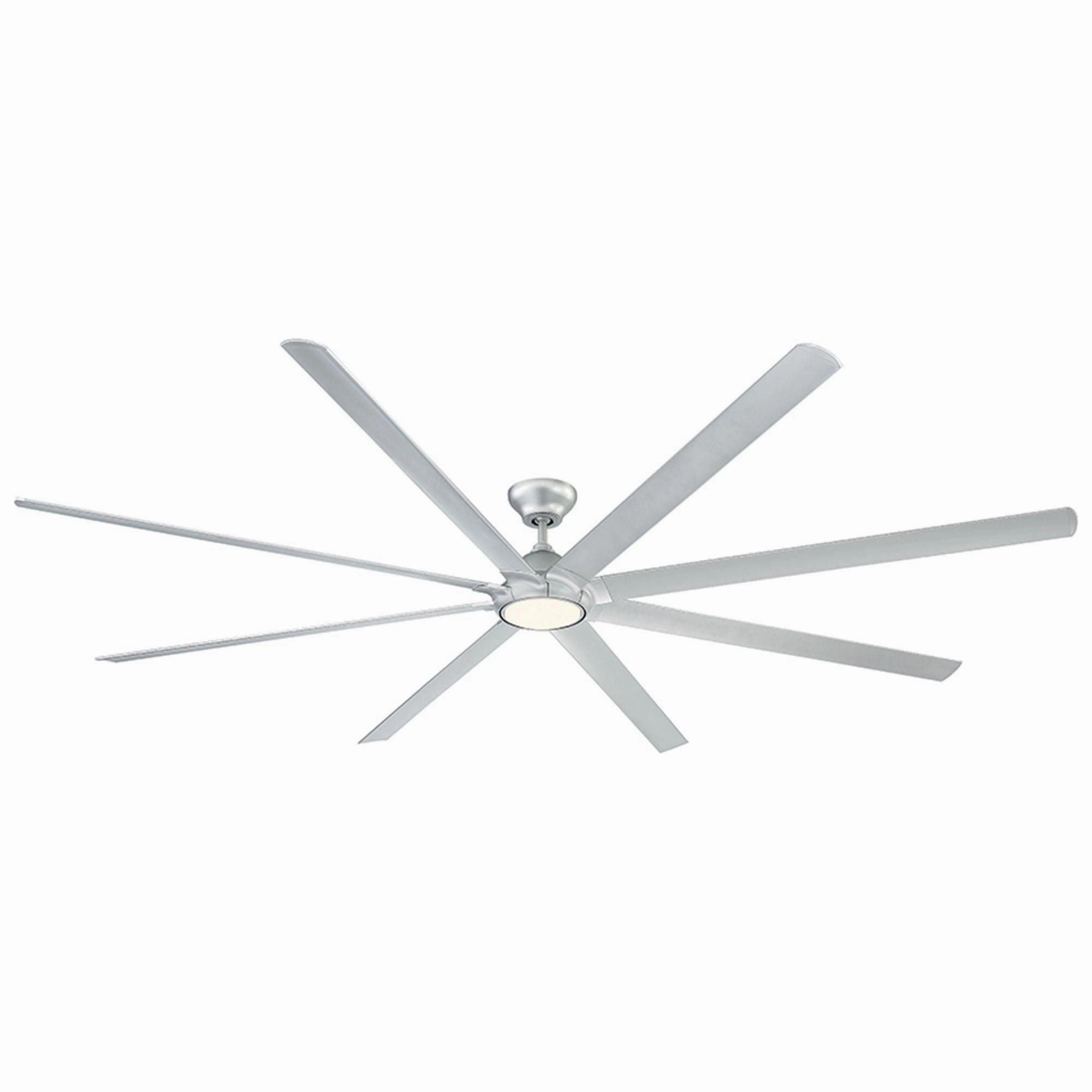 Hydra Indoor/Outdoor 8-Blade 120" Smart Ceiling Fan with LED Light Kit