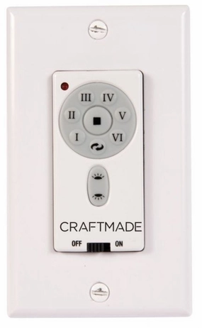 IDC Remote Control Intelligent DC Wall Control Flat Black cool breeze fans for quiet operation