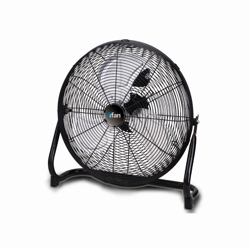 iFan 12" High Velocity Fan  Metal Blades, Vortex Air Flow, Adjustable Tilt, Durable, Overheat Protection, 3-Speed, black, IF1812 standing and wall fan combo for airflow control
