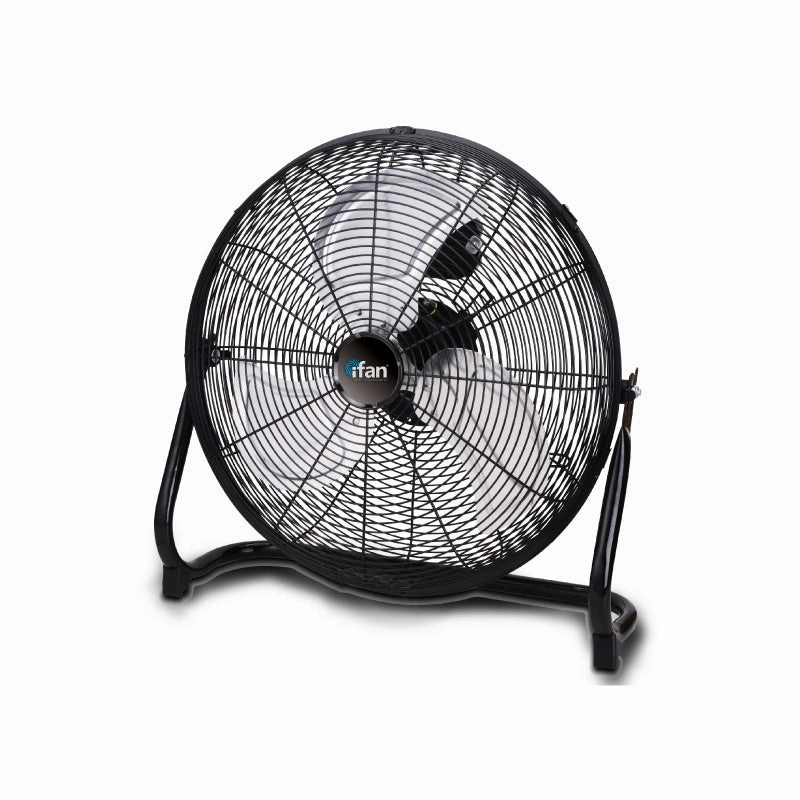 iFan 16" High Velocity Fan  Metal Blades, Vortex Air Flow, Adjustable Tilt, Durable, Overheat Protection, 3-Speed, black, IF1816 standing and wall fan combo for airflow control