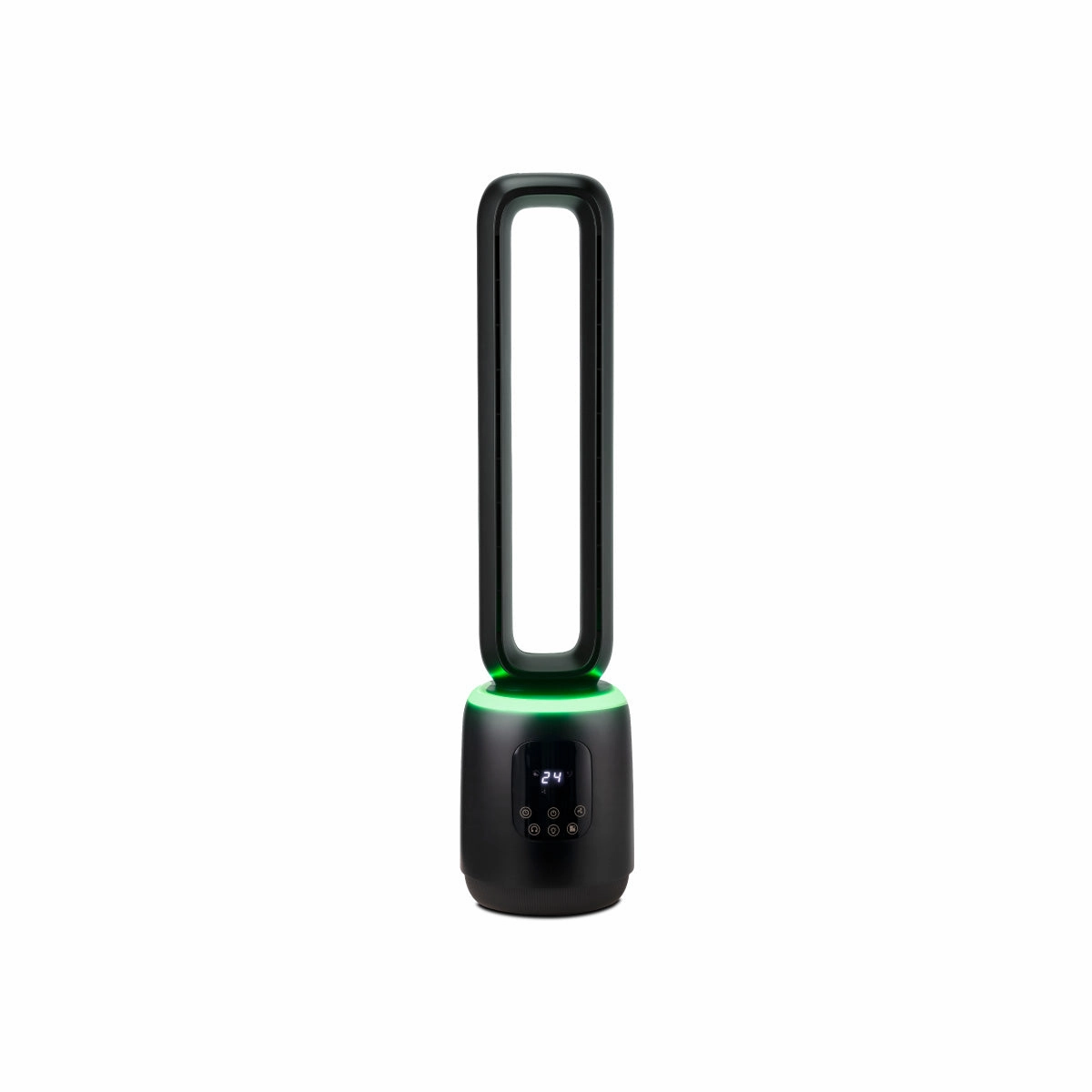 iFan DC Bladeless Tower Fan  Remote Control, Touch-screen, Oscillation, Timer, LED Lamp, 3 wind Modes, Quiet, 24-Speed, black, IF7463