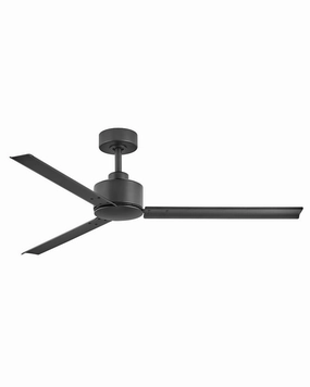 Indy 56"Ceiling Fan Matte Black sleek design electric fans for modern homes