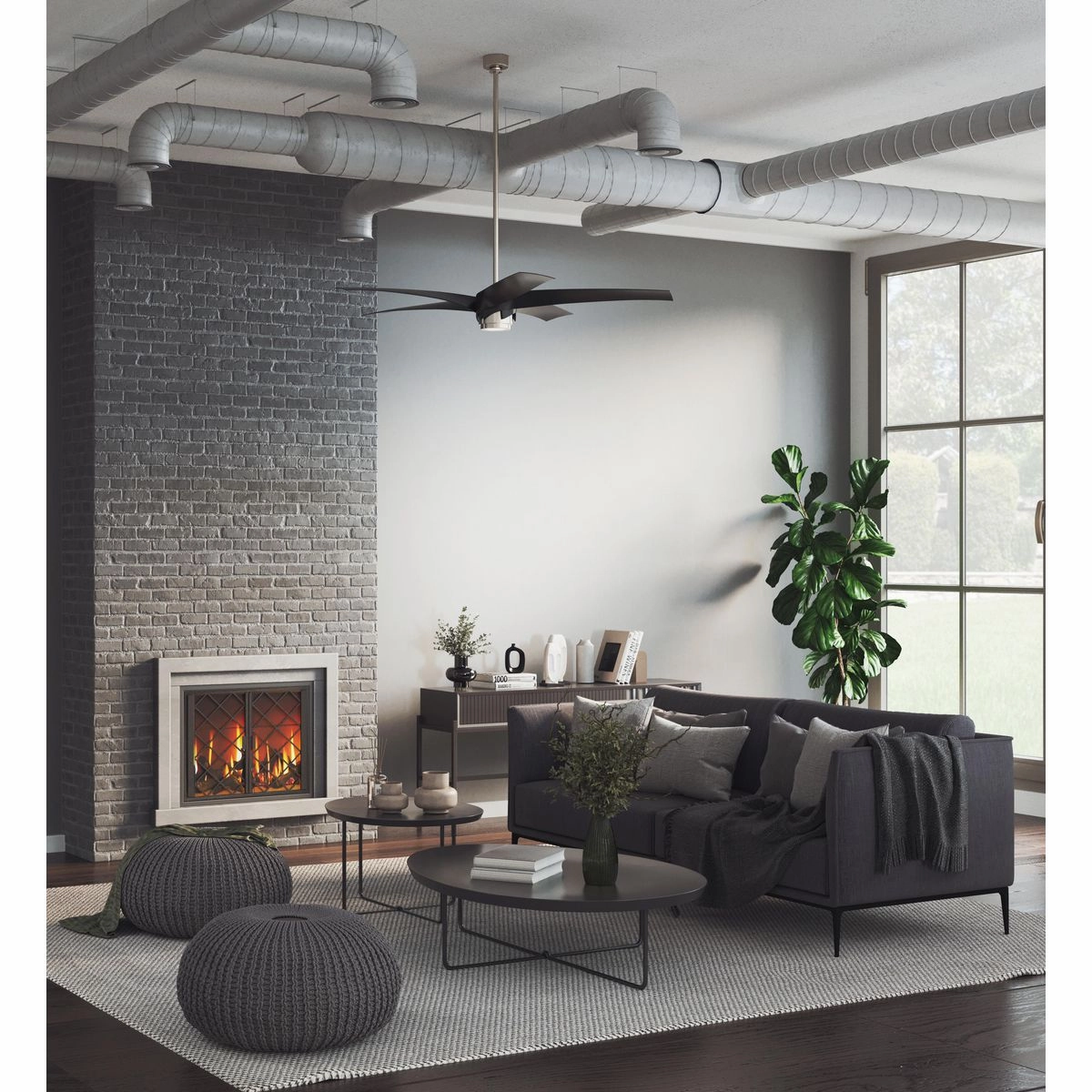 Insigna 72"Ceiling Fan Brushed Nickel