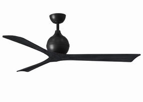 Irene-3 60"Ceiling Fan Matte Black portable electric fans for dorm rooms