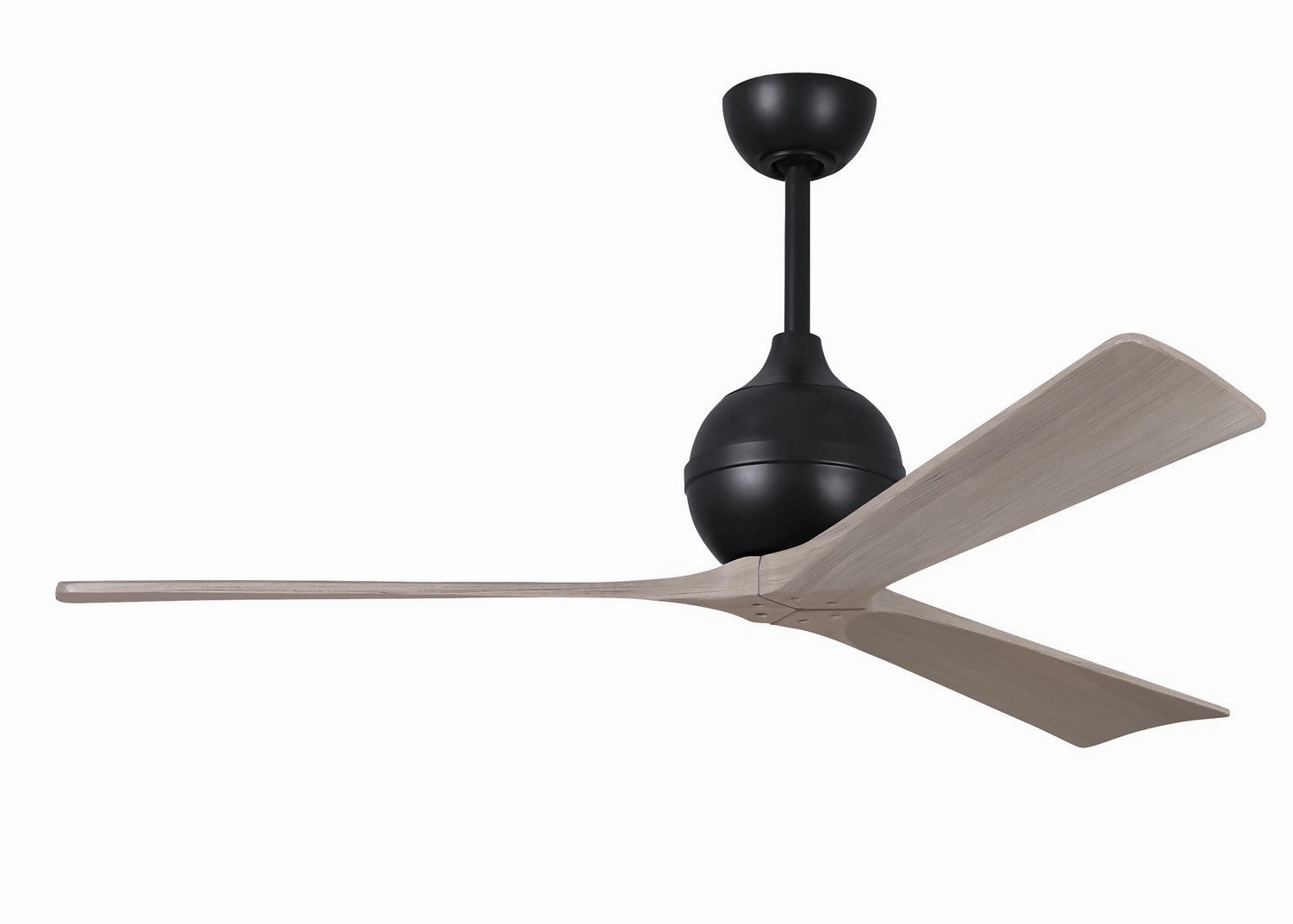Irene-3 60"Ceiling Fan Matte Black stylish medium fans for contemporary homes