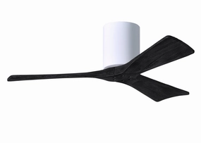 Irene-3H 42"Ceiling Fan Gloss White hugger fans for rooms with low ceilings