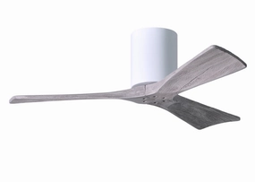 Irene-3H 42"Ceiling Fan Gloss White quiet small fans for desk or nightstand