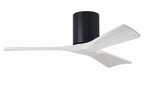 Irene-3H 42"Ceiling Fan Matte Black quiet small fans for desk or nightstand