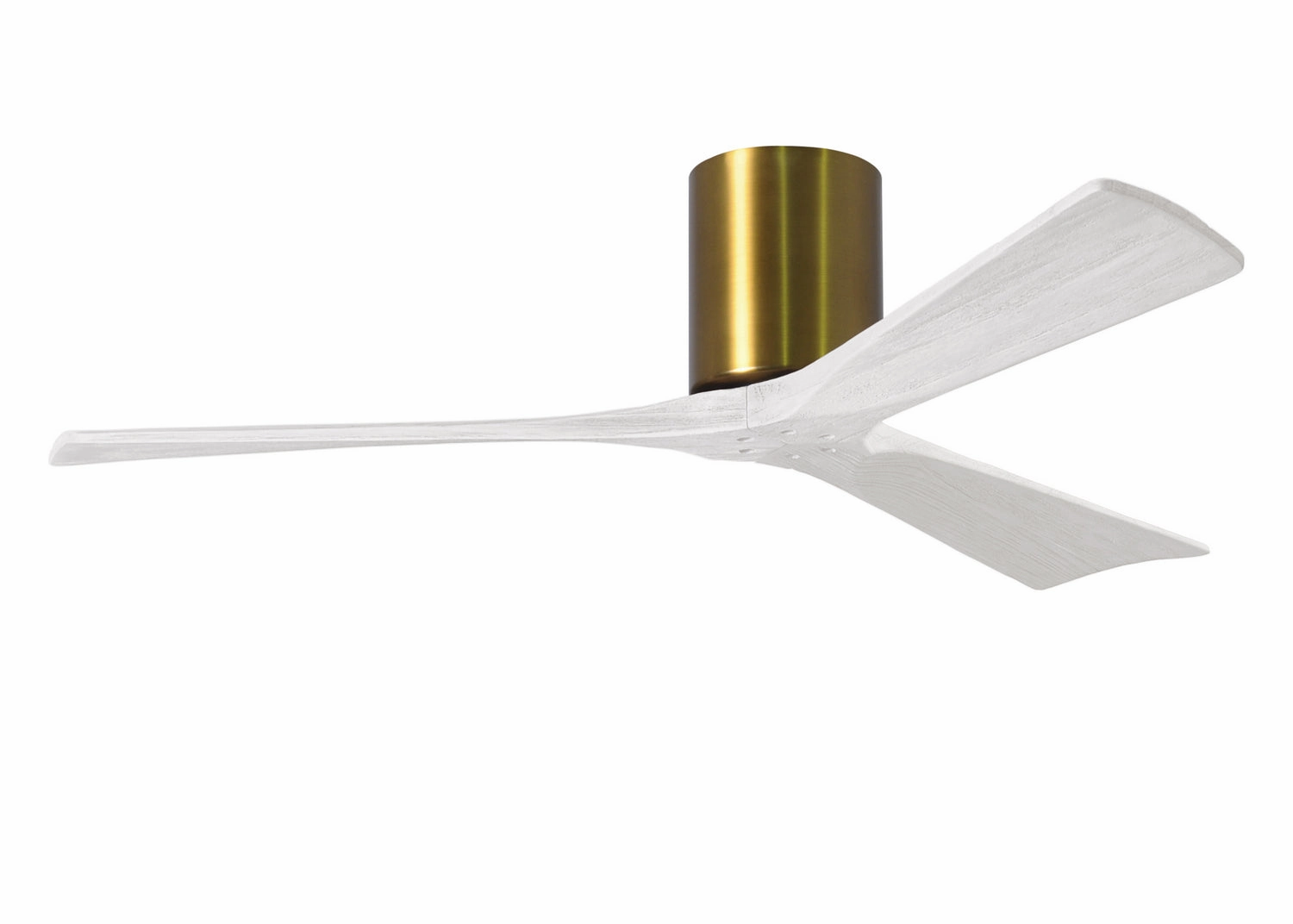 Irene-3H 52"Ceiling Fan Brushed Brass hugger fans for rooms with low ceilings