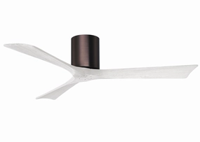 Irene-3H 52"Ceiling Fan Brushed Bronze hugger fans for rooms with low ceilings