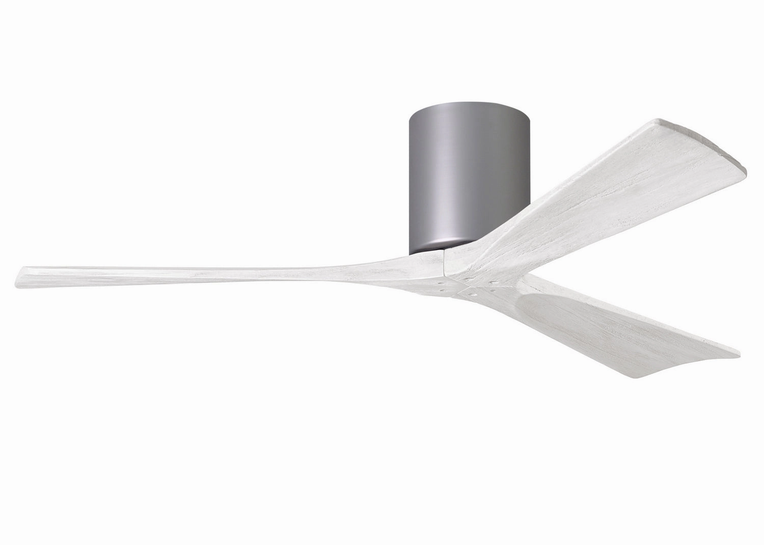 Irene-3H 52"Ceiling Fan Brushed Nickel hugger fans for rooms with low ceilings
