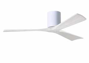 Irene-3H 52"Ceiling Fan Gloss White mini handheld fan for personal travel use