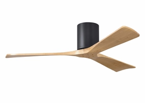 Irene-3H 52"Ceiling Fan Matte Black sleek design electric fans for modern homes