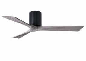 Irene-3H 52"Ceiling Fan Matte Black hugger fans for rooms with low ceilings