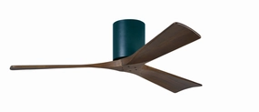 Irene-3H 52"Ceiling Fan Matte Black hugger fans for rooms with low ceilings