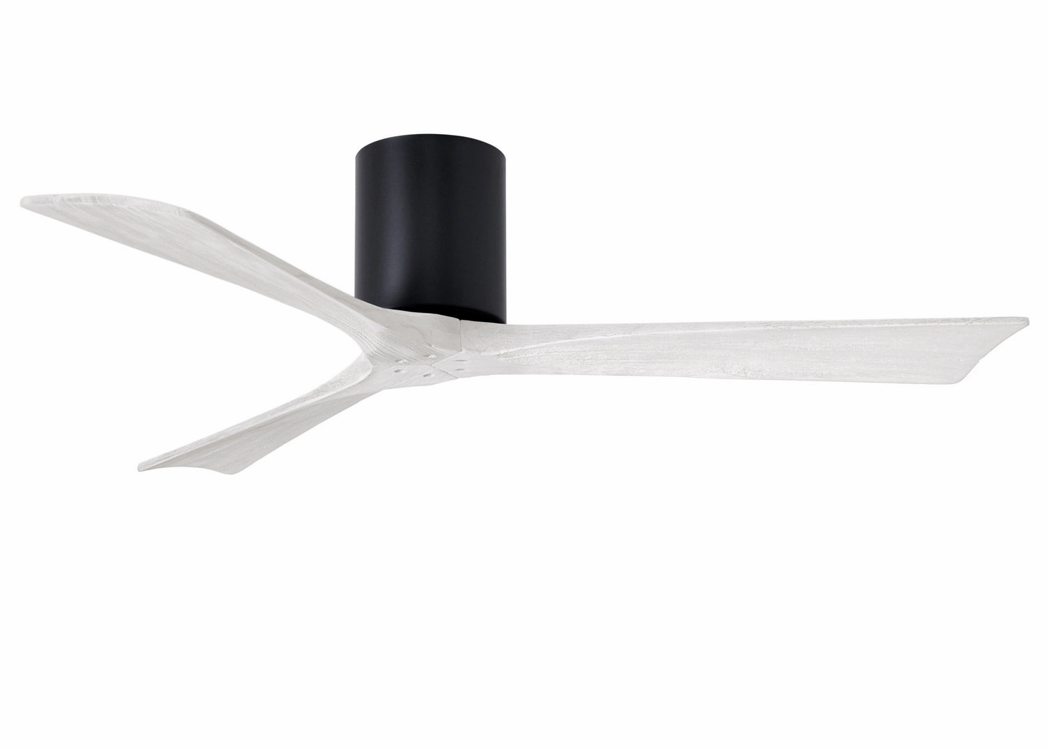 Irene-3H 52"Ceiling Fan Matte Black hugger fans for rooms with low ceilings
