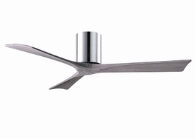 Irene-3H 52"Ceiling Fan Polished Chrome lightweight fans for moving around easily