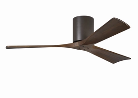 Irene-3H 52"Ceiling Fan Textured Bronze hugger fans for rooms with low ceilings
