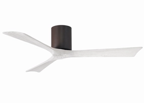 Irene-3H 52"Ceiling Fan Textured Bronze hugger fans for rooms with low ceilings