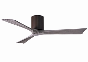 Irene-3H 52"Ceiling Fan Textured Bronze hugger fans for rooms with low ceilings